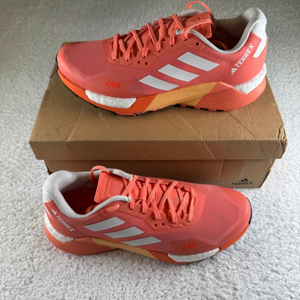 Adidas Terrex Soulstride Trail Shoes Women 7 Coral Orange Excellent Sneakers